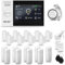 HUXGO® HXA007 Alarmanlage fürs Haus WiFi + GSM Set mit Sirene | Funk Alarmanlage Wohnung mit App. TUYA |Alarm System mit 9X Bewegungssensor, 9X Fensteralarm/Türsensoren | Smart Home