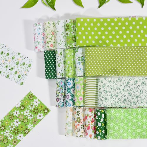 Lot de 40 tissus en coton coloré pour patchwork, motif floral, rouleau de 6,5 x 50 cm, pour matelassage, bricolage, artisanat, chutes de tissu