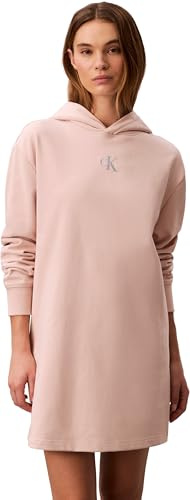 Calvin Klein Damen Ls Monologo Premium Terry Hoodie Lv047d229g Kleider (1er Pack)