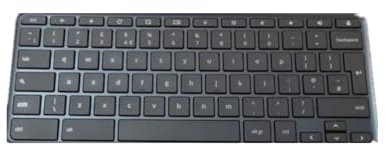 fqparts Teclado de Laptop para For HP Chromebook x360 14 G1 Elite c1030 Chromebook Black UK English Layout
