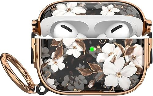 Valkit Schutzhülle für AirPods Pro 3. Generation mit Schloss, niedliche AirPods Pro 3 Hülle, schützende Harte AirPod Pro 3 Abdeckung für Damen und Herren, mit Schlüsselanhänger für Airpod Pro 3, 2025