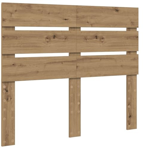 Foknhdi Kopfteil 135 cm Artisan-Eiche Holzwerkstoff Modernes Design Rechteckige Bett Rückwand Robust & Langlebig for Schlafzimmer Küche Büro Deko