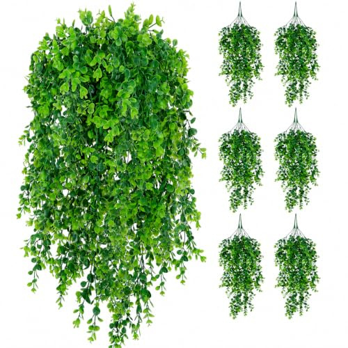 Fairblo 12 Piezas Enredadera Artificial Colgante Plantas Falsas 75 cm | Plantas Artificiales Colgantes Hiedra Enredaderas Exterior Interior para Decoracion Pared Jardin Balcón