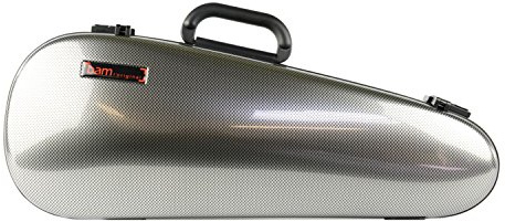 HIGHTECH OVERHEAD Violin Case von BAM 4/4 silber carbon