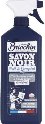 Briochin Savon noir en spray, 100% naturel, sans solvant, toutes surfaces - Le spray de 750ml