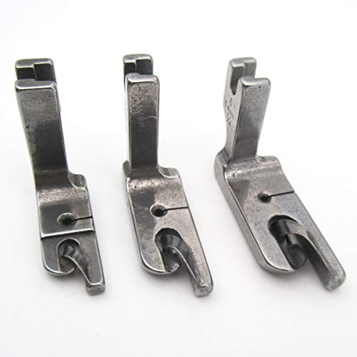 CKPSMS Marque-1 Jeu de Pieds ourleur roulés (à défilement) #120803+120805+120806 Compatible avec/Remplacement pour Juki Marque DDL-5550 DDL-8700 TL-18QVP TL-2010Q Brother Marque DB2-B745 DB2-B755