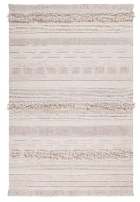 Lorena Canals Waschbarer Teppich Air Dune White Recycling-Baumwolle -Beige- 140x200 cm