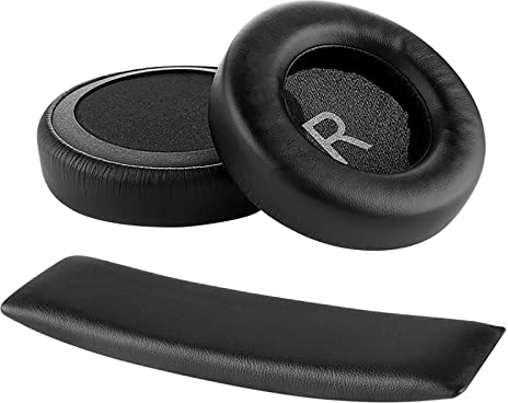 Geekria Coussinets d'oreille et bandeau compatibles avec casque AKG K845BT/ K845/ K545, pièces de rechange (noir)