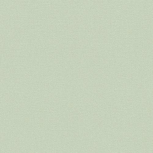 Salbei Tapete modern | Einfarbige Wohnzimmer und Schlafzimmer Vliestapete in Salbeigrün | Uni Wandtapete aus Vlies und Vinyl mit Struktur