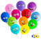 Whaline 48 Stück Latex Emoji Ballons lustige Smiley Gesicht Ballons Party Luftballons mit 2 Bändern für Kinder Mädchen Jungen Geburtstag Babyparty Hochzeit Zubehör (12 Farben)
