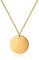 GD GOOD.designs Halskette Damen Gold mit Coin Plättchen - Wasserfest - Edelstahl Kette mit Kreis Anhänger rund I Größenverstellbar 40+5cm