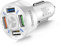 4 Port Car Charger USB Adapter Fast Charging Power Station For Smartphones Quick Charge 3.0 Safety Hammer USB Car Charger Four Wiring Ports, Compatible With Different Types Of Mobile Phones
