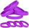 LVNRIDS braccialetti elastici in silicone 25 pezzi, cinturini da polso in gomma Bracciali per Homme femme Viola