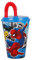 Gold1 Kids Character Sports Tumbler 430ML Drinking Re-usable Plastic Cup with Straw (Spiderman Streets)