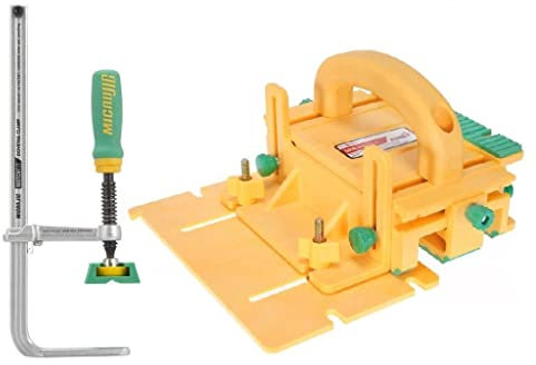 MICROJIG GRR-Ripper GR-200+DVC-850AP GRR-Ripper Advanced Pushblock & Matchfit Dovetail Clamp Ap Bundle, Yellow
