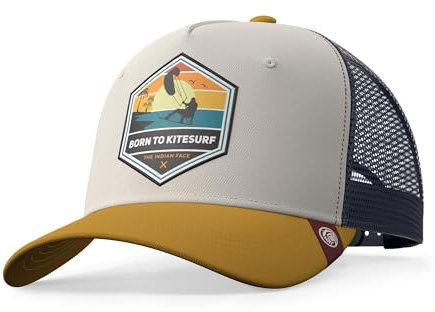 The Indian Face Unisex Born to Kitesurf Baseball Kappe, Marron, One Size