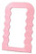 Eaoundm Miroir Mural décoratif à Suspendre pour Chambre à Coucher, Salon, Commode - 10 x 40 cm - Rose