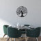 LIKEUDO 40cm Wall Hängende Lebens Baum Metall Wanddekoration Wohnzimmer Wandkunst Dekoration Wandbild Ornamente Family Geometrische Dekor