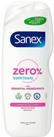 sanex bath foam 570ml zero sensitive