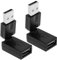 Create idea 2 Stück 360 Grad Drehbarer USB-auf-USB-Adapter USB 2.0-Stecker auf Buchse, Einstellbare Verlängerungskonverter-Zubehör für PC-Laptop-TV-DVD-Player