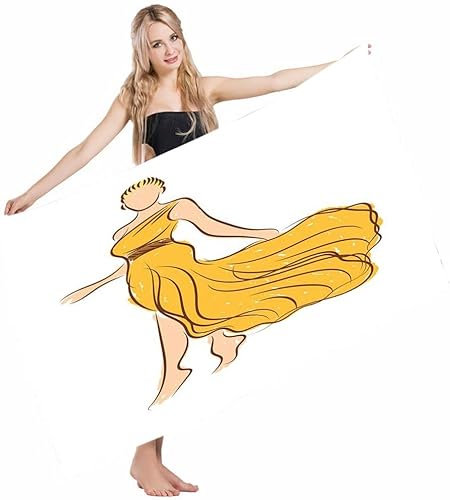 Badetücher Toga Party Model Sketch Im Antiken Römischen Kleid Damenmode Glamour Duschtuch Microfaser Badelaken Perfekt Strandhandtuch Für Reisen Wandern Outdoor 80x130 cm
