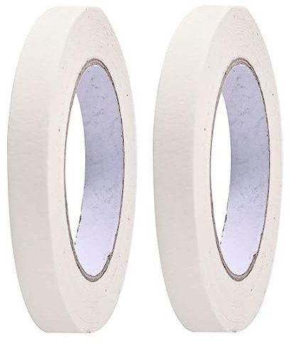 Nastro Di Carta - 2 Rotoli Di Nastro Carta Per Imbianchino 10mm 20mm 30mm 40mm 50mm 80mm 100mm X 50 M - Verniciatura - Nastro Per Mascheratura Nastro Adesivo Carta ( Color : White , Size : 1.5cm x 50m