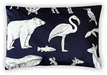 Magano® Kinder Kopfkissenbezug 40x60 Blau | Bambus & Baumwolle Satin | 400 TC Luxusqualität | Hypoallergen | Baby Kissenbezug Kinderkissenbezug 40x60 cm | Kinderkopfkissenbezug für Jungen u. Mädchen