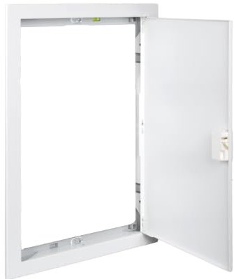 Marco y puerta metálico para hueco obra 304x414mmSOLERA KIT-MRP28Blanco