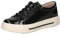 CAPRICE Damen Sneaker flach aus Leder mit Reißverschluss, Schwarz (Black Comb), 37.5 EU