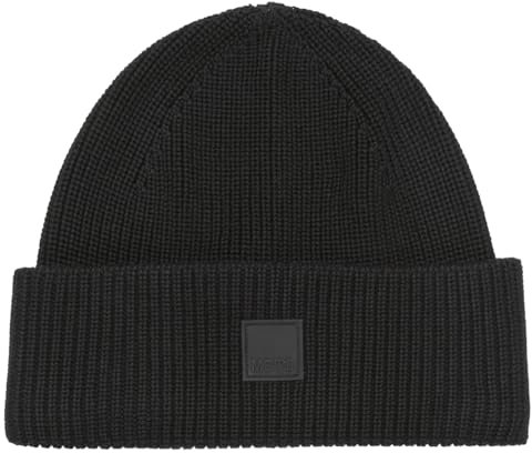 Marc O'Polo Damen 5000005339 Beanie-Mütze, Schwarz, Einheitsgröße EU