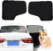 WYFCR Dog Car Door Protector 2 Pack, Universal Fit, Black, Suede Fabric, 70 * 55cm, Anti Scratch, Anti Dirt, Washable, Pet Car Door Mat, Car Door Protector Dog Scratch