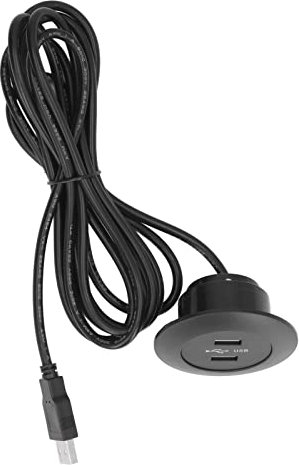 Sofa-USB-Ladebuchse, Unterputzmontage, Zwei USB-Anschlüsse, Nachttisch-Ladegerät für den Heimgebrauch (Black)