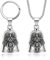 Lucktao 2 Stück Guardian Bell Motorrad Glöckchen,Schutzglocke Engel Reitglocke,Motorrad Glocke Glücksbringer,Schutzengel Motorrad Schlüsselanhänger und Guardian Bell Halskette