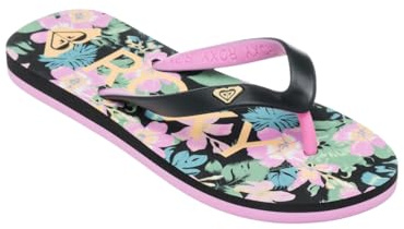 Roxy Mädchen Tahiti Vii Sandale, Black Pink Stencil, 35 EU