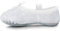 Ballet Shoes for Girls Glitter Ballet Dance Shoes Leather Dance Slippers Full Sole Ballet Dance Flats for Childrens Kids Toddler for Dance Performance Gymnastics White 8 Toddler
