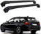 KARDZ 2 Stück Aluminium Relingträger Dachträger Dachgepäckträger für BMW 3-Series E91 Estate 2004-2012, Gepäcktransport Reisen Camping Crossbar Roof Racks,Black