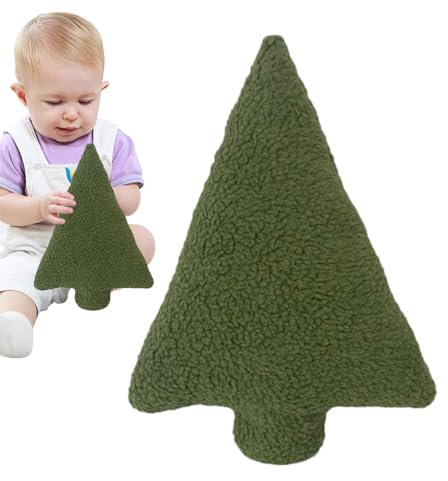 Cuscino per Albero Di Natale, Cuscino per Albero Di Natale 11×8 In, Cuscino in Peluche per Cuscino Natalizio, Cuscino Decorativo Natalizio, Cuscino Imbottito per Albero Di Natale Decorazioni Natalizie