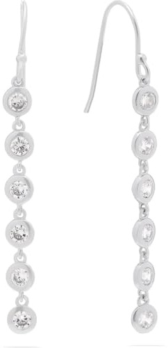 FAVS FAVS Damen-Ohrhänger 925er Silber 12 Zirkon