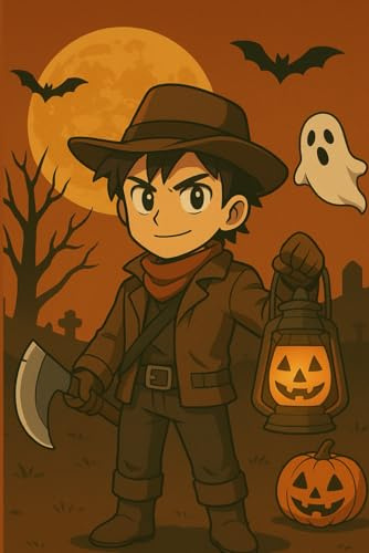 Demon Hunter Anime Halloween Notebook: Fun and Easy Notebook for Boys and Girls | Cute Pumpkins, Ghosts, Witches and Monsters | Perfect Halloween Gift