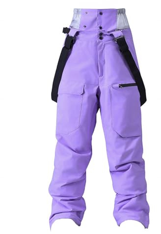 Generisch Skihose Damen Winter Atmungsaktiv Schneehose Skianzug Winddicht Wasserdicht Ski Hose Snowboardhose Warm Baggy Schneeanzug Ski Hosen Für Frauen