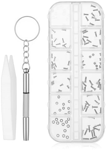 120Pcs Sunglasses Screws, Screws for Glasses Repair Stainless Steel for Eyeglasses