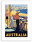 Wee Blue Coo AUSTRALIA BEACH SEA SAND SUN BONDI SWIM Poster Travel Canvas art Prints