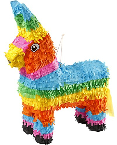 CREATIV 20828 Party Piñata, Größe 39x13x55 cm, kräftige Farben, 1 Stück