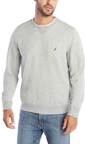 Nautica Herren Basic Crew Neck Fleece Sweatshirt