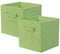 PowerKing Storage Box, 2 Pieces Foldable Storage Cube, Storage Box, Made of Fabric – Green