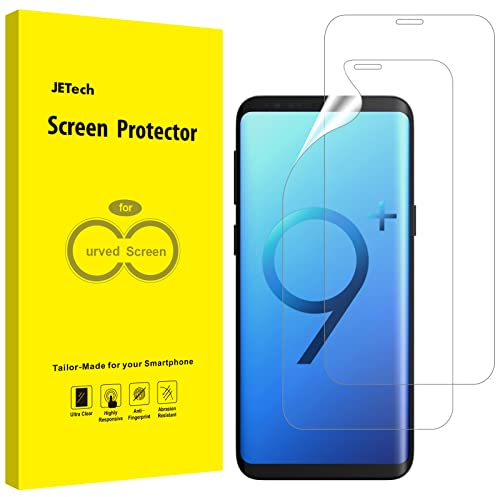 JETech Protection Ecran Samsung Galaxy S9 Plus S9+, Film Ultra HD TPU, Coque Compatible, Lot de 2