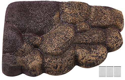 Schildkröte Aalen Plattform Natürliche Lebensraum Felsen Harz Schwimmende Insel Aquarium Stein Dekor für Halb Wassertiere(NS-78 S)