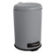 Home Gadgets Cubo de basura de 20 litros con sistema de cierre suave, gris, 43 cm