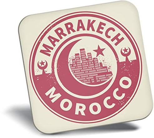 Destination Vinyl Ltd Fridge Magnet - Morocco Marrakech Travel 7447
