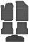 Fußmatten Vorne 2er Set für Citroen C2 2003-2009 Gummi Gumimatten